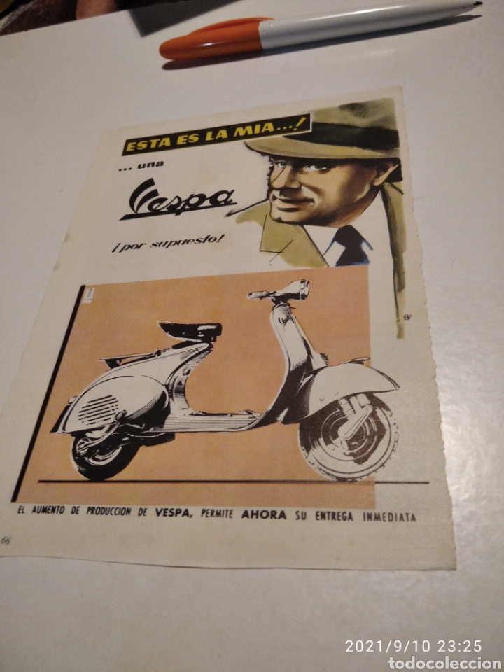 Cat&aacute;logos publicitarios: Publicidad Vespa y prendas MEYBA