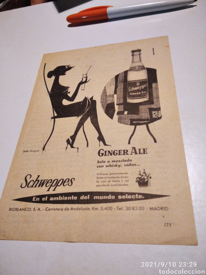 Cat&aacute;logos publicitarios: Publicidad Schweppes ginger alee - Foto 1