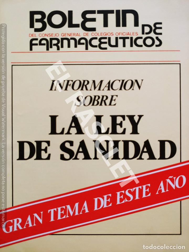 Cat&aacute;logos publicitarios: BOLETIN DE FARMACEUTICOS - INFORME SOBRE LA LEY DE SANIDAD - FEBRERO 1984