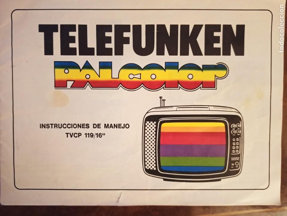 Werbekataloge: Cat&aacute;logo instrucciones de manejo televisor Telefunken Palcolor