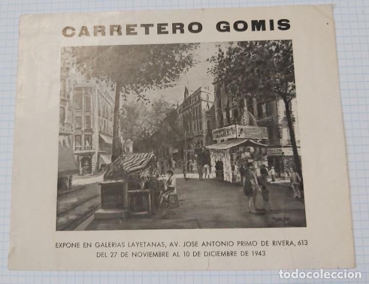 Catalogues publicitaires: Programa exposici&oacute;n Carretero Gomis, 1943