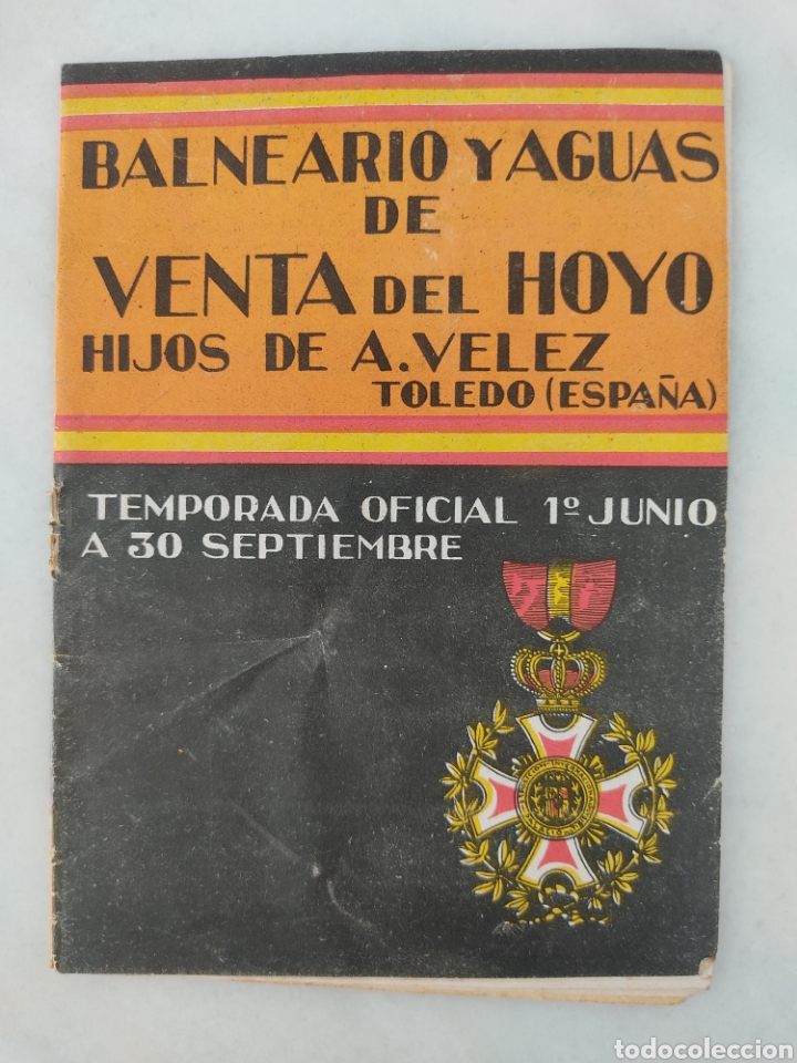 Cataloghi pubblicitari: librito Balneario Y aguas de Venta de Hoyos Hijos de A Velez