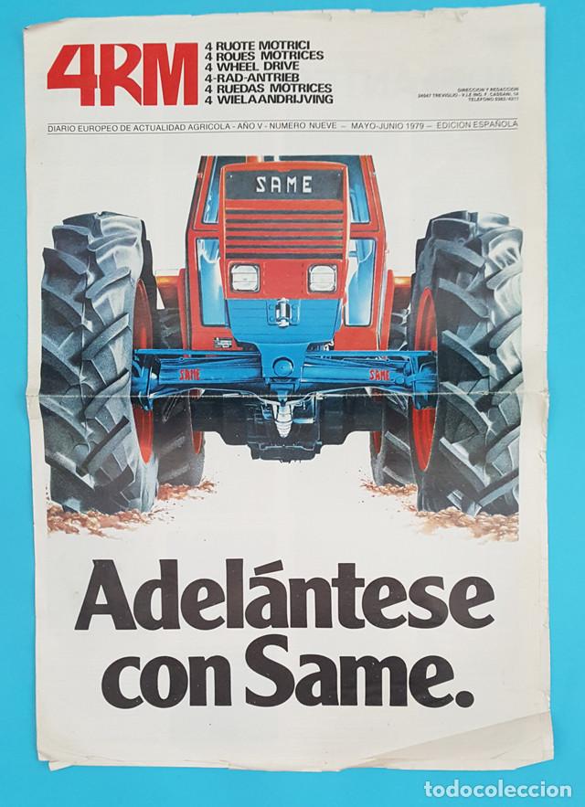Werbekataloge: PUBLICIDAD FORMATO PERIODICO GRAN FORMATO 49 X 33 CM TRACTORES SAME 1979 8 PAGINAS