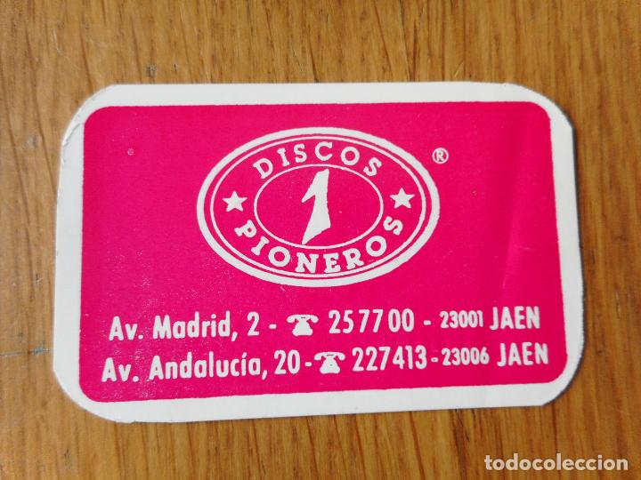 Cat&aacute;logos publicitarios: ANTIGUO CUPON DE DESCUENTO.DISCOS PIONEROS.LPS.CASSETTES.JAEN.