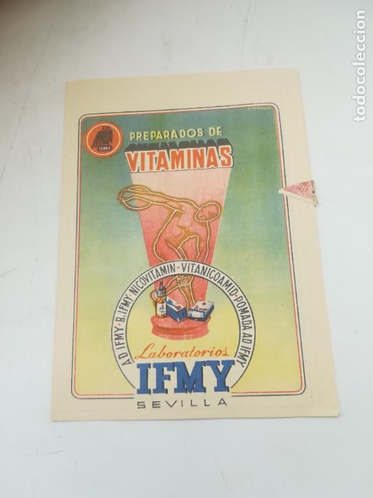 Catalogues publicitaires: FOLLETO PUBLICITARIO. PREPARADOR DE VITAMINAS. LABORATORIOS IFMY, SEVILLA. VER INTERIOR