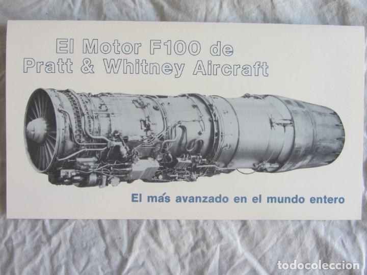 Cat&aacute;logos publicitarios: D&Iacute;PTICO PUBLICIDAD MOTOR PRATT & WHITNEY F100 PARA AVION F-16