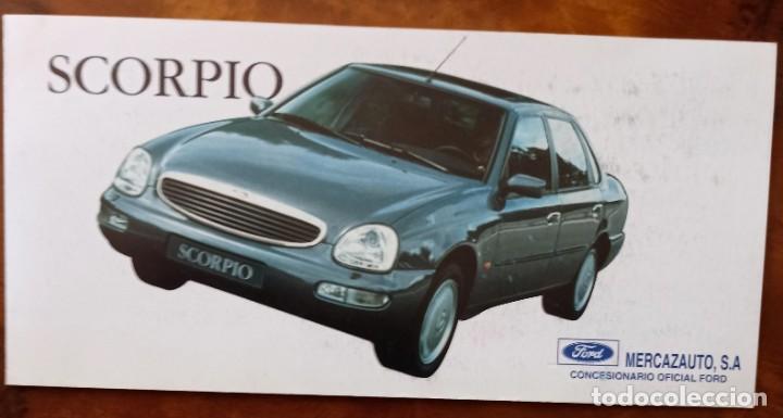 Werbekataloge: Cat&aacute;logo coche Ford Scorpio, Mondeo Rent Mix Mercazauto Zaragoza