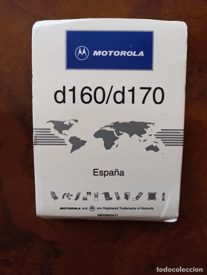 Werbekataloge: Instrucciones desplegable M&oacute;vil Motorola d160/d170