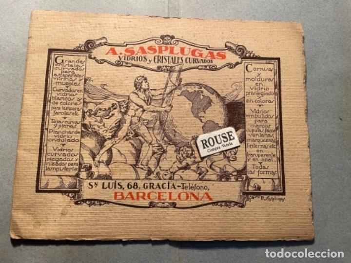 Cat&aacute;logos publicitarios: ANTIGUO CATALOGO -A. SASPLUGAS VIDRIOS Y CRISTALES CURVADOS C. SN. LLUIS 68 GRACIA BARCELONA , ILUST