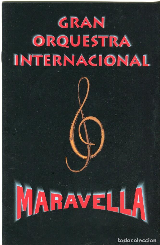 Werbekataloge: ORQUESTA MARAVELLA, CATALOGO PUBLICITARIO DESPLEGABLE 12 PAGINAS DOBLE CARA 25 X 17 CMS. EXCELENTE