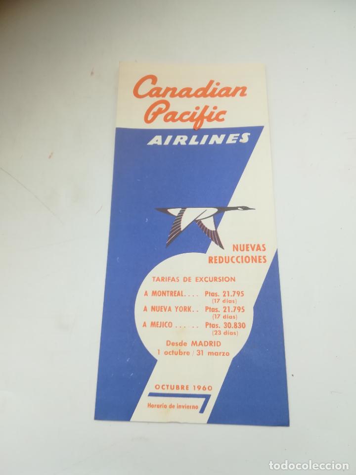 Catalogues publicitaires: FOLLETO PUBLICITARIO. CANADIAN PACIFIC AIRLINES. TARIFAS DE EXCURSIONES Y DE TODOS LOS DESTINOS. VER
