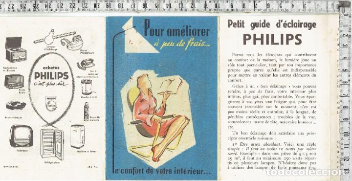 Advertising Catalogs: FOLLETO DESPLEGABLE CONSEJOS DE ILUMINACION PEQUE&Ntilde;A GUIA PHILIPS. EDICION FRANCESA.