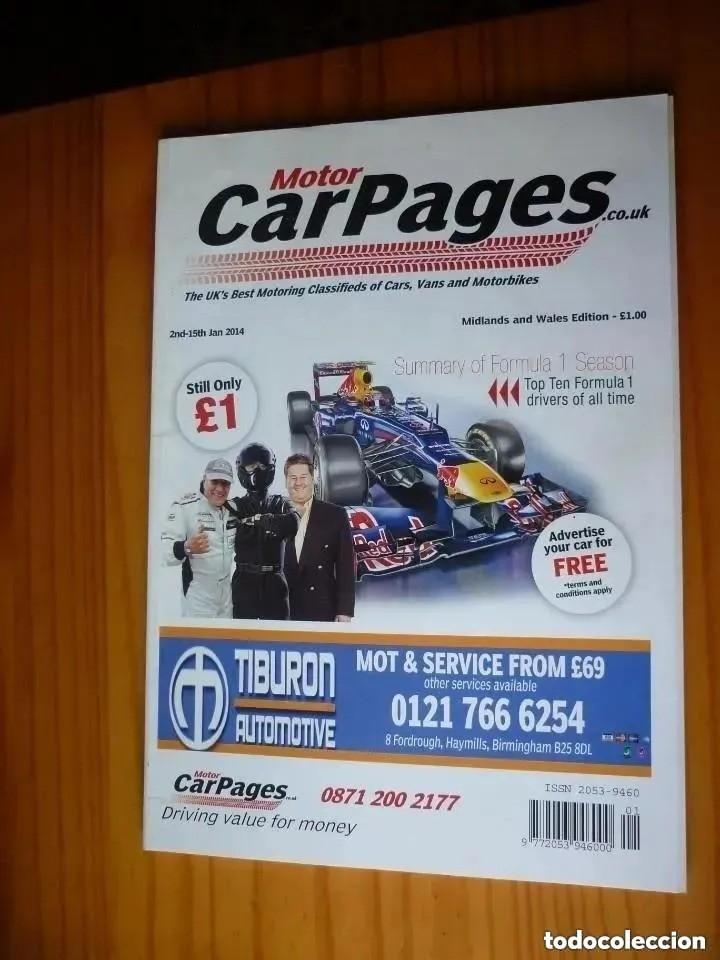 Werbekataloge: Cat&aacute;logo ingl&eacute;s CarPages motor - enero 2014