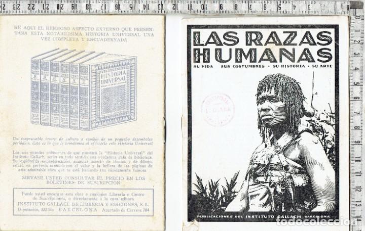 Catalogues publicitaires: FOLLETO INFORMATIVO PARA ENCICLOPEDIA RAZAS HUMANAS