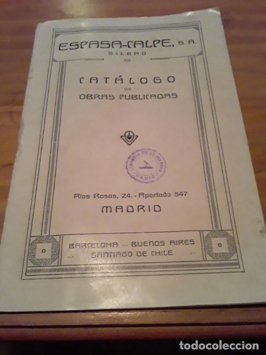 Werbekataloge: CATALOGO DE OBRAS PUBLICADAS.ESPASA-CALPE,S.A.BILBAO.32 PAGINAS.