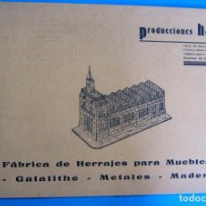 Catálogos publicitarios: CATÁLOGO DE FÁBRICA DE HERRAJES PARA MUEBLES. PRODUCCIONES HERMINIA. HOSPITALET DE LLOBREGAT, S/F.