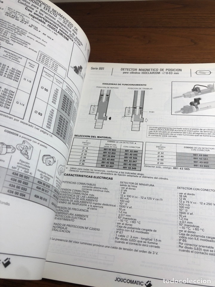 Cat&aacute;logos publicitarios: CAT&Aacute;LOGO COMPONENTES NEUM&Aacute;TICOS JOUCOMATIC 1988 - Foto 4