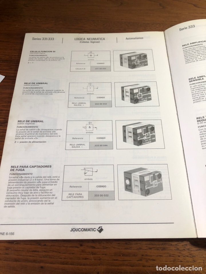 Cat&aacute;logos publicitarios: CAT&Aacute;LOGO COMPONENTES NEUM&Aacute;TICOS JOUCOMATIC 1988 - Foto 6