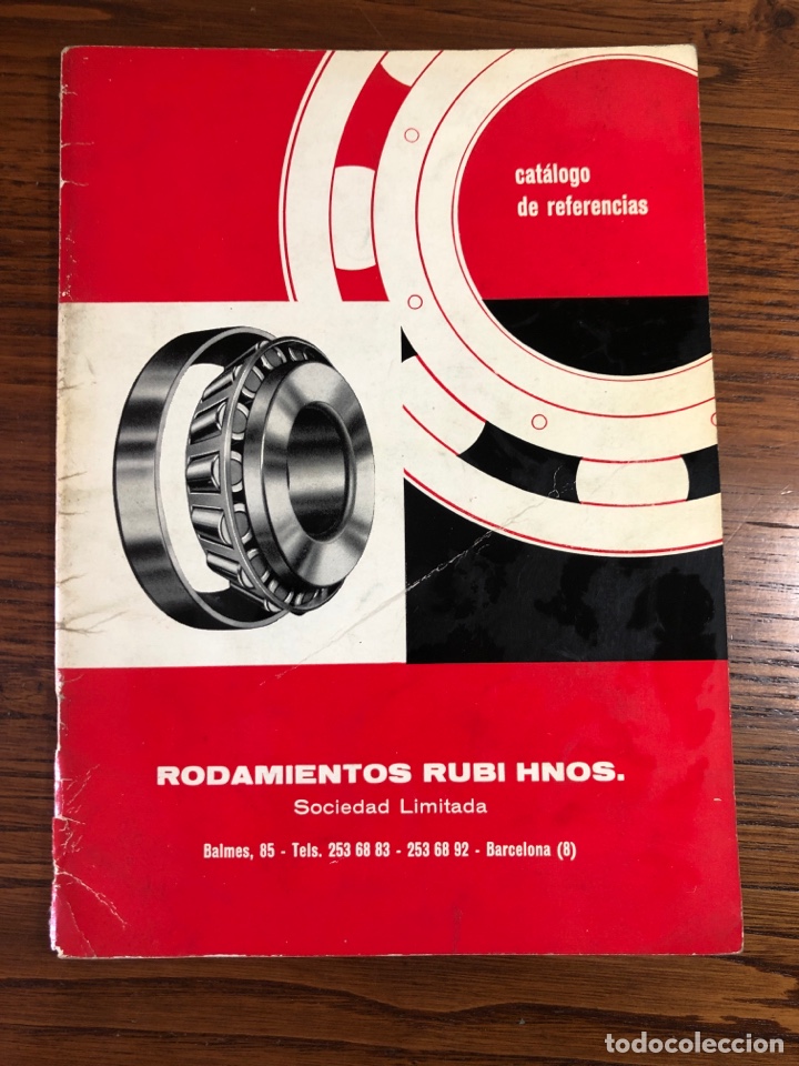 Cat&aacute;logos publicitarios: CAT&Aacute;LOGO REFERENCIAS RODAMIENTOS RUB&Iacute; HNOS BARCELONA RECAMBIOS PARA SEAT FIAT SIMCA