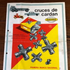 Catálogos publicitarios: FOLLETO CATÁLOGO CRUCES DE CARDAN RUEDARSA COCHE 1973. Lote 295468403
