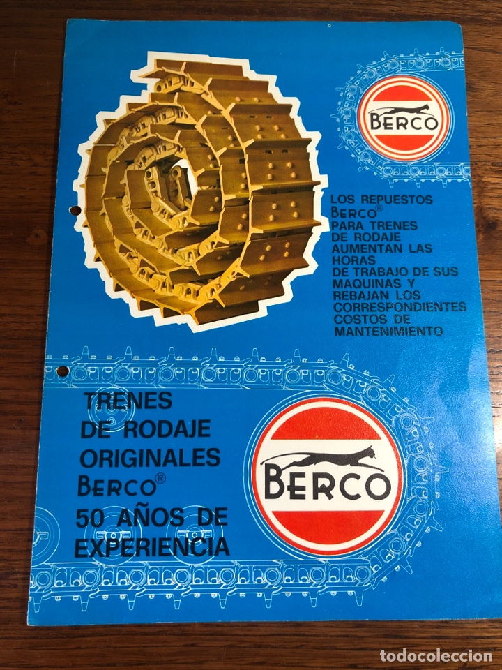 Cataloghi pubblicitari: FOLLETO CAT&Aacute;LOGO TRENES DE RODAJE BERCO RECAMBIOS