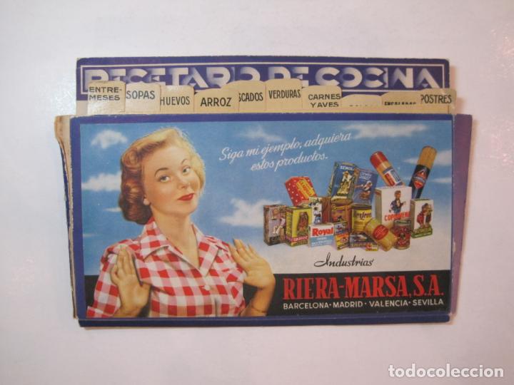 Advertising Catalogs: INDUSTRIAS RIERA MARSA SA-RECETAS DE COCINA-PUBLICIDAD ANTIGUA-VER FOTOS-(K-4452)