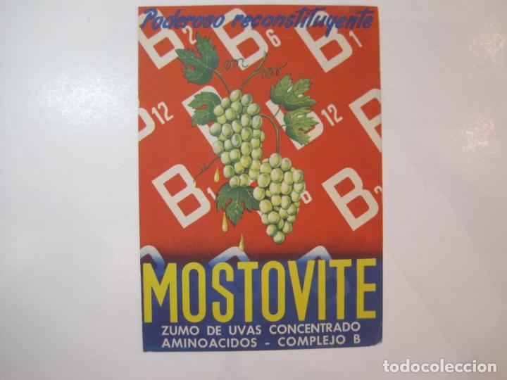Advertising Catalogs: MOSTOVITE-ZUMO DE UVAS CONCENTRADO-PUBLICIDAD ANTIGUA-VER FOTOS-(K-4456)