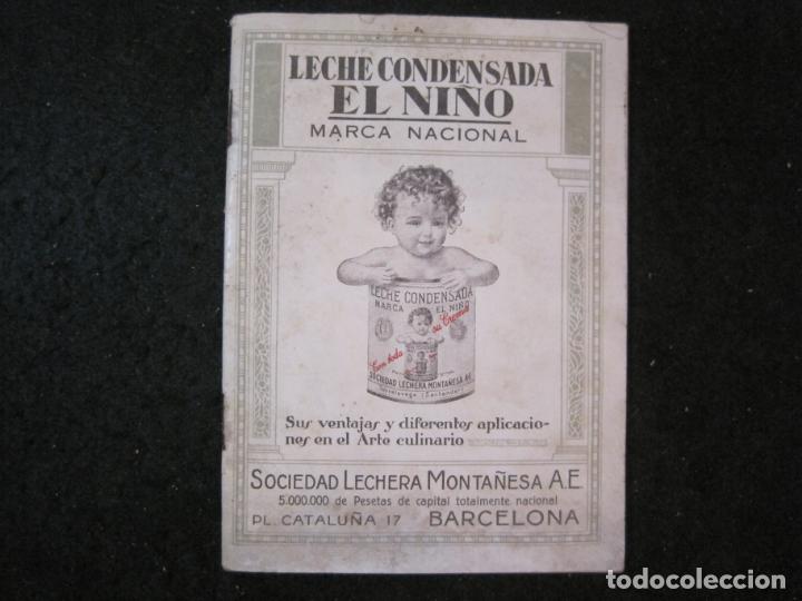 Advertising Catalogs: LECHE CONDENSADA EL NI&Ntilde;O-SOCIEDAD LECHERA MONTA&Ntilde;ESA-CATALOGO PUBLICIDAD-VER FOTOS-(K-4505)