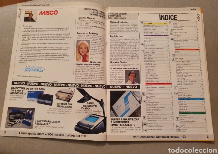 Cat&aacute;logos publicitarios: Catalogo MISCO+suplemento+ Documento de suscripci&oacute;n 1990 - Foto 4