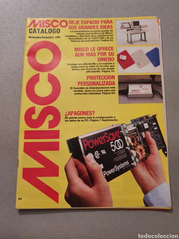 Cat&aacute;logos publicitarios: Catalogo MISCO+suplemento+ Documento de suscripci&oacute;n 1990 - Foto 2
