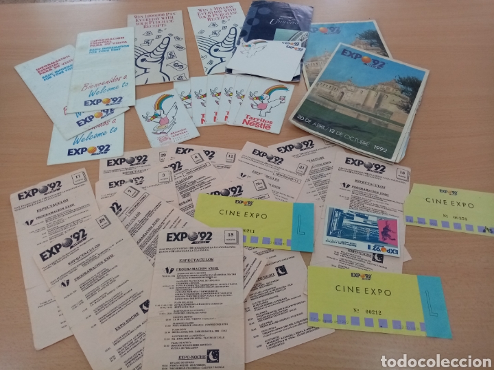 Cat&aacute;logos publicitarios: Lote Expo 92 de Sevilla