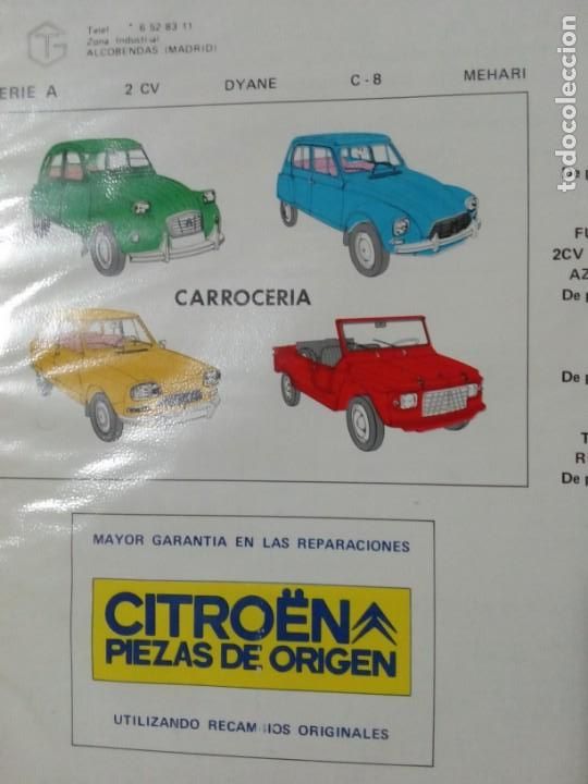 Cat&aacute;logos publicitarios: Citroen Serie A.
