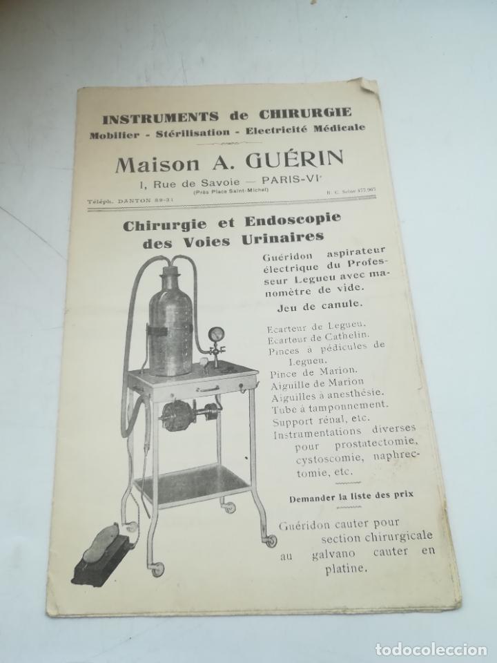 Werbekataloge: FOLLETO PUBLICITARIO. MAISON A.GU&Eacute;RIN. INSTRUMENT DE CHIRURGIE. CON ILUSTRACIONES. EN FRANCES