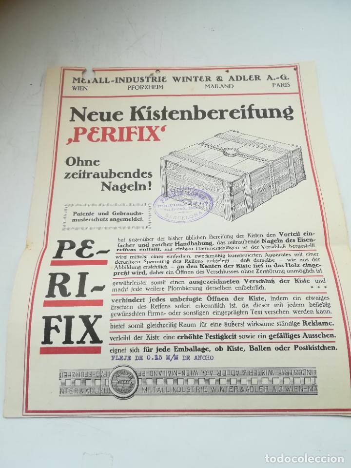 Werbekataloge: FOLLETO PUBLICITARIO. METALL-INDUSTRIE WINTER & ADLER A.G. PERIFIX. ILUSTRADO. VER