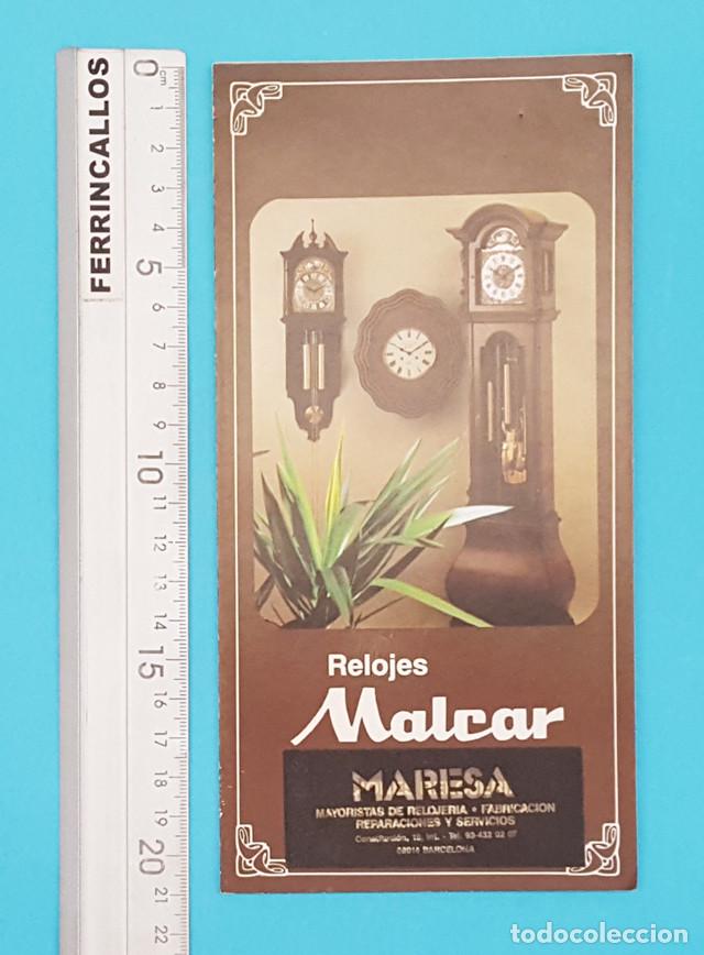 Werbekataloge: CATALOGO 6 CARAS RELOJES DE PARED Y DE PIE MALCAR 1983 21 X 62,50 DESPLEGADO, RELOJ