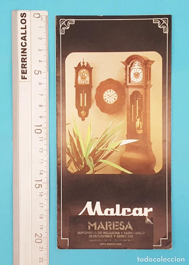 Werbekataloge: CATALOGO 6 CARAS RELOJES DE PARED MALCAR 1983 21 X 62,50 DESPLEGADO, RELOJ