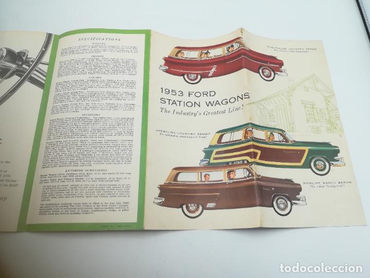 Werbekataloge: ANTIGUO FOLLETO PUBLICITARIO. 1953 FORD STATION WAGONS. VER MODELOS. VER COMPLETO