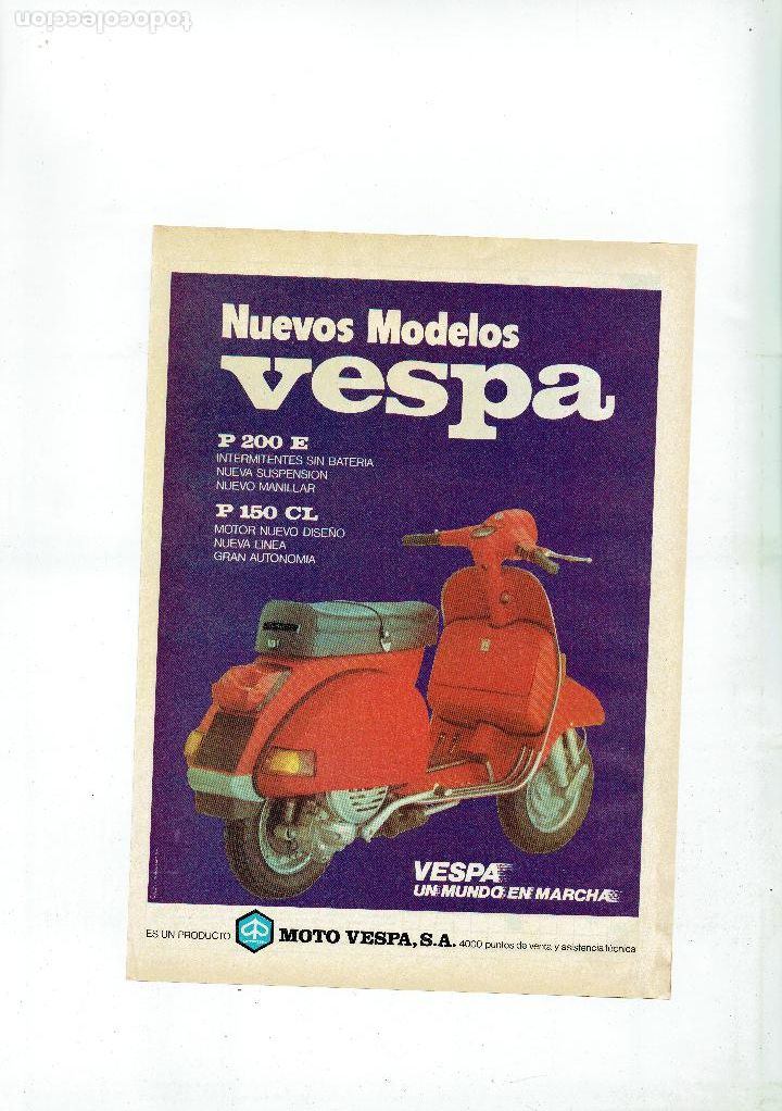Cat&aacute;logos publicitarios: Anuncio publicitario Vespa P200E y P150 CL