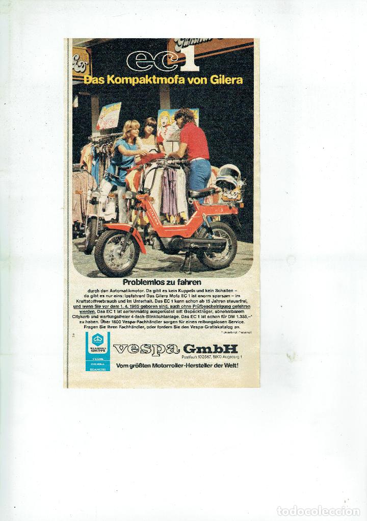 Cat&aacute;logos publicitarios: Anuncio publicitario alem&aacute;n Vespa EC1