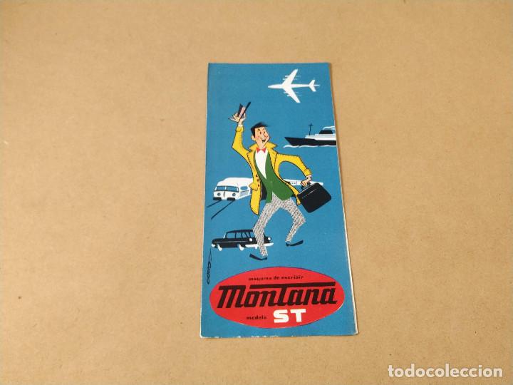 Advertising Catalogs: FOLLETO PUBLICITARIO M&Aacute;QUINA DE ESCRIBIR MONTANA MODELO ST