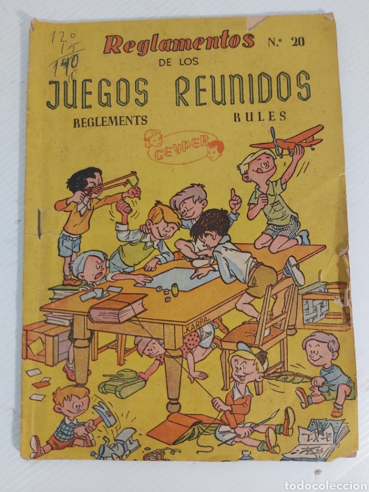 Cat&aacute;logos publicitarios: REGLAMENTO DE LOS JUEGOS REUNIDOS