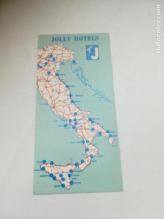 Werbekataloge: TRIPTICO PUBLICITARIO. BIENVENIDO JOLLY HOTEL. ITALIA. TELEFONOS Y SERVICIOS. VER