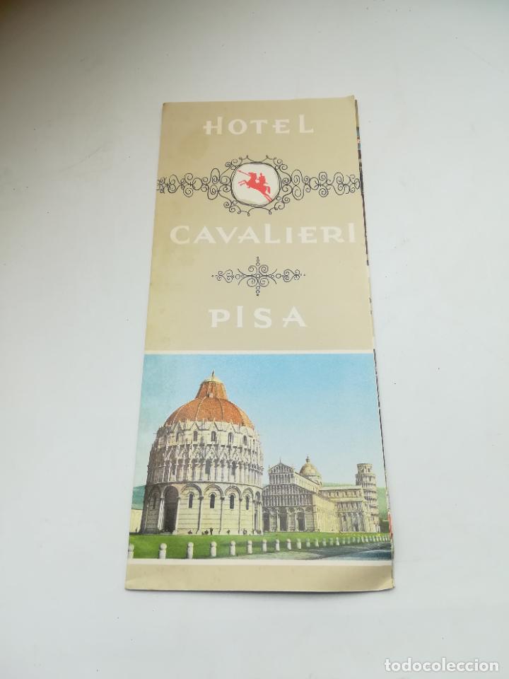 Werbekataloge: FOLLETO PUBLICITARIO. HOTEL CAVALIERI. PISA. ITALIA. IMAGENES A COLOR Y CALLEJERO. VER