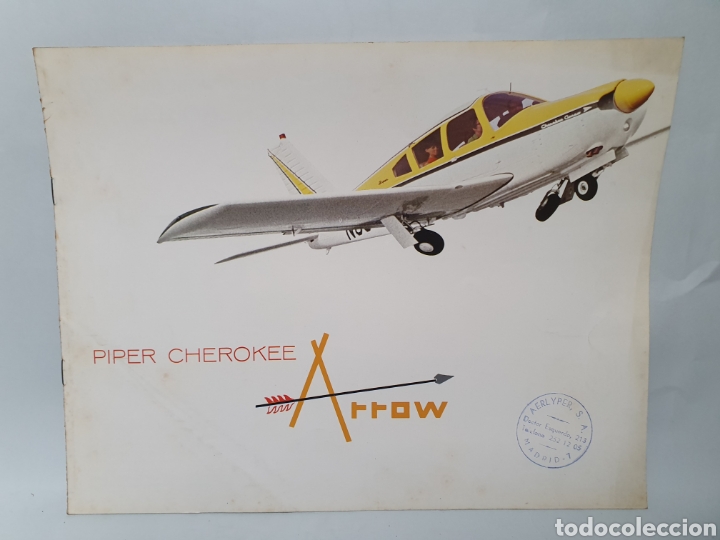 Cat&aacute;logos publicitarios: CATALOGO AVIONETA. PIPER CHEROKEE. ARROW. EN INGLES.