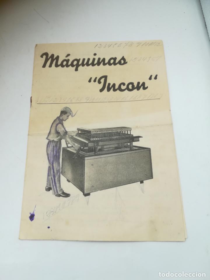 Cat&aacute;logos publicit&aacute;rios: FOLLETO PUBLICITARIO. MAQUINAS INCON. FELIX MAYOR ALTAMIRA. CON PRECIOS. SAN SEBASTIAN