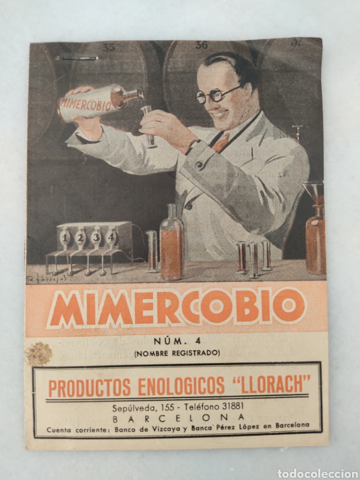 Cataloghi pubblicitari: Mimercobio Catalogo publicitario productos ecologicos LLorach Barcelona 1946 Primera edicion