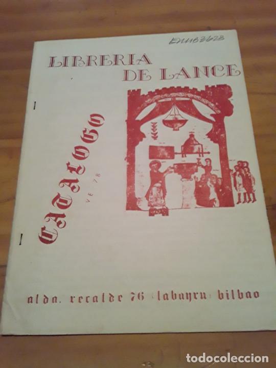 Cat&aacute;logos publicitarios: LIBRERIA DE LANCE.CATALOGO DE LIBROS.BILBAO.1978. - Foto 1