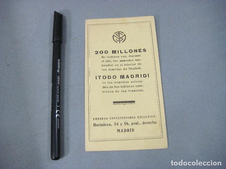 Catalogues publicitaires: FOLLeTO DESPLEGABLE DE LA SOCIEDAD MADRILE&Ntilde;A DE TRANVIAS CON LOS TRAYECTOS Y TARIFAS