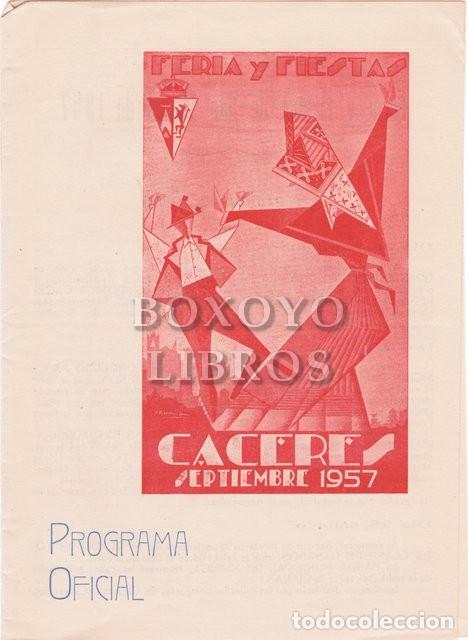 Cat&aacute;logos publicitarios: C&aacute;ceres. Feria y Fiestas. San Miguel, 1957