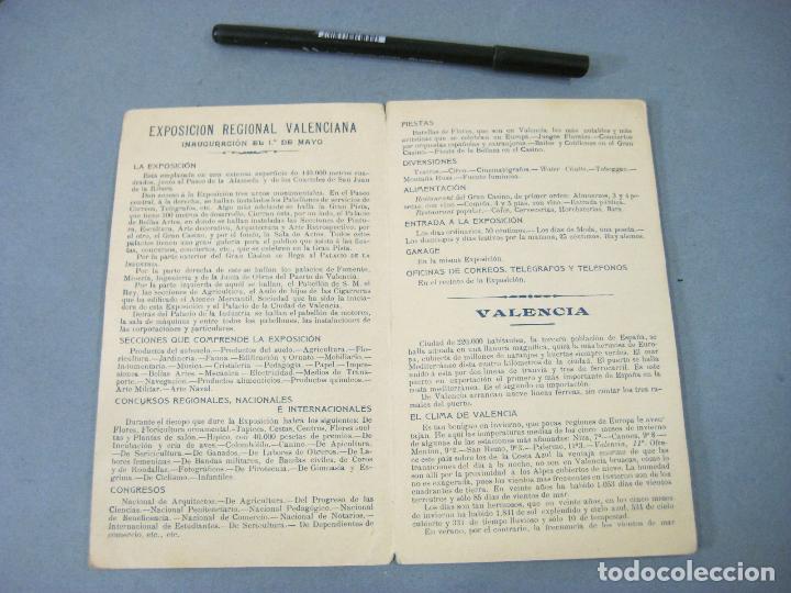 Cat&aacute;logos publicitarios: PROGRAMA ORIGINAL DE LA EXPOSICI&Oacute;N REGIONAL DE VALENCIA DE 1909 - Foto 2